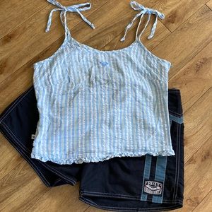 Roxy outfit - board shorts and top